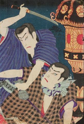 Two Kabuki actors playing male roles