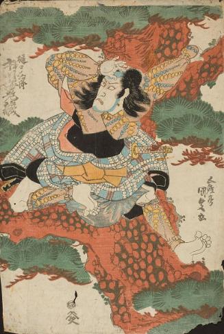 Kabuki scene with actor Ichikawa Ebizo