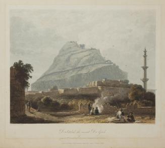 Dowlutabad, the ancient Deo Gurh from Scenery, costumes, and architecture, chiefly on the Western side of India, by Captain Robert Grindlay