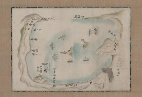 Map of Shimoda Port, from the Black Ship Scroll