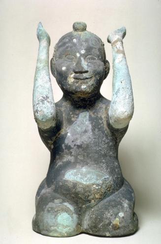 Kneeling figure