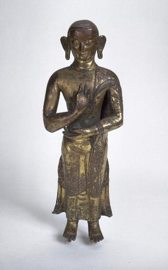 Standing attendant, one of a pair