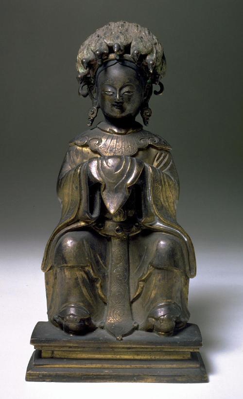 Seated woman, one of a pair