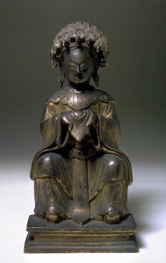 Seated woman, one of a pair