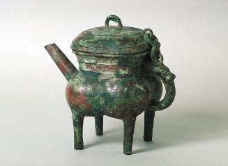 Ritual vessel (he) with lid