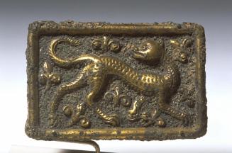 Belt ornament with animal and bird designs, one of seven