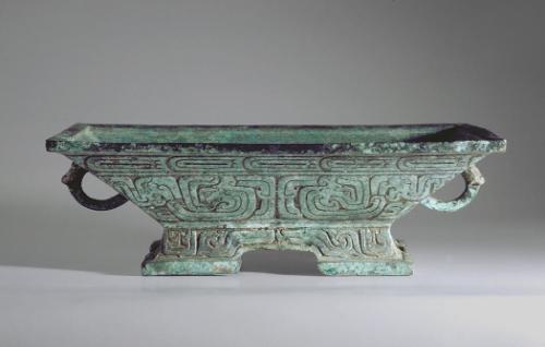 Lid for ritual food vessel (fu)