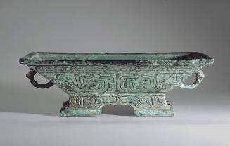 Lid for ritual food vessel (fu)