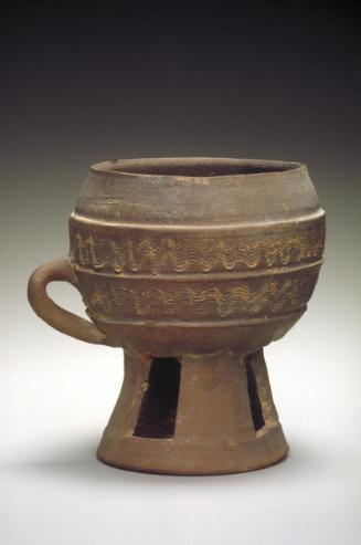 Pedestal Cup with a Handle