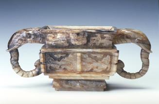 Incense burner (lu) with elephant head handles