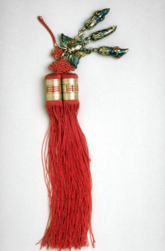 Woman’s pendant (norigae) with butterfly and pepper ornament