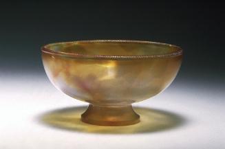 Bowl with hatched rim