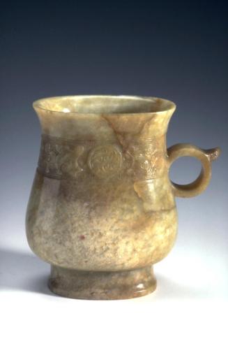 Cup in the ancient bronze form zhi