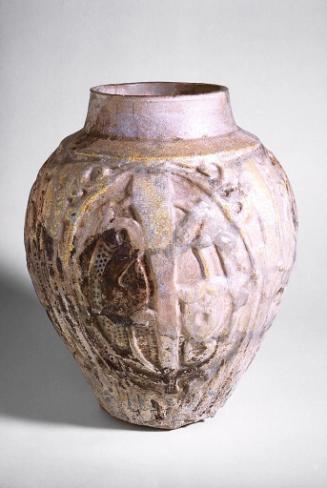 Jar with molded decoration