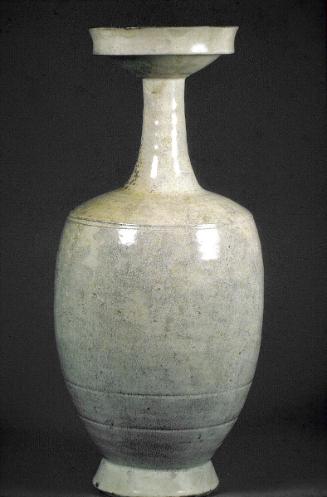 Bottle vase, one of a pair