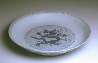 Plate with dragons