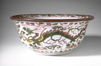 Bowl with flying dragon and phoenix