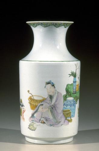 Vase with figures