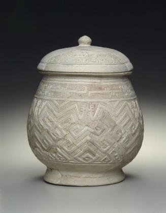 Covered jar with lid (pou)