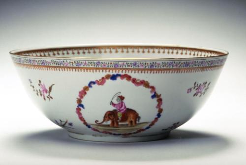 Bowl with elephant and rider