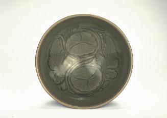 Bowl with design of flower scrolls