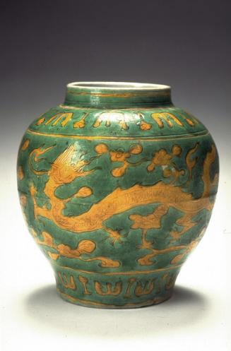 Jar with dragon and phoenix