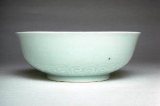 Shallow bowl, one of a pair