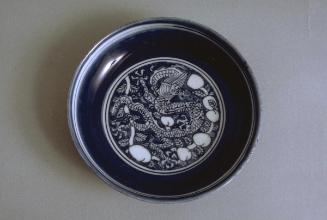 Saucer with dragons