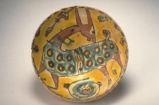 Bowl with donkey-like animal