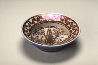 Bowl with leaf-like decoration