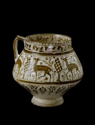 Jug with gazelles and trees