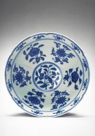 Bowl with six-foliate rim