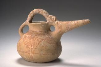 Beak-spouted jug with zoomorphic handle