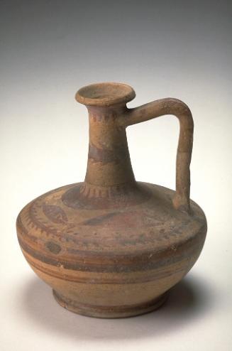 Jug in the form of a gourd with handle