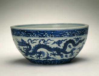 Basin with dragons