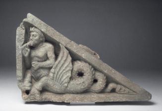 Architectural element with centaur-sea serpents
