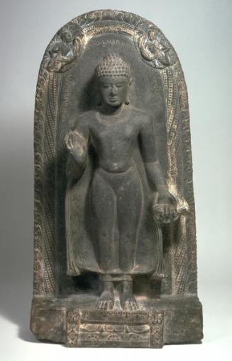 The Buddha descending from Indra's heaven