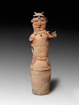 Haniwa in the form of female shaman, one of a pair