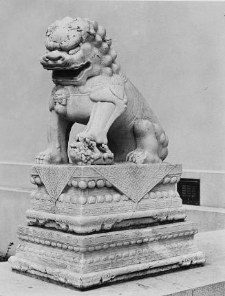 Lion, one of a pair