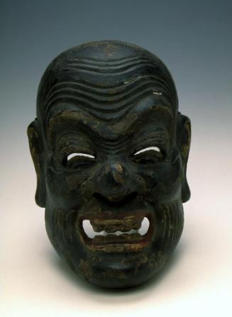 Bugaku mask of the Emimen type for the Ninomai dance