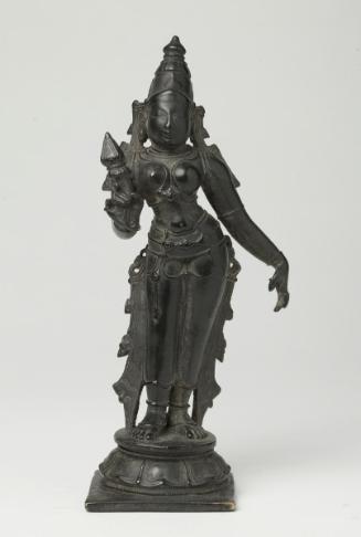 The Hindu deity Bhudevi (1 of set of 3 figures)