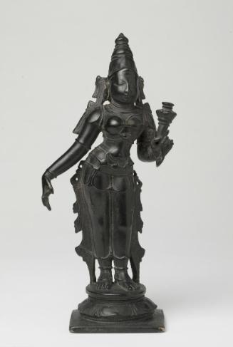 The Hindu deity Shridevi (1 of set of 3 figures)