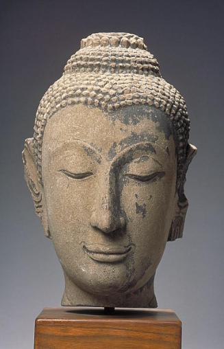 Head of a Buddha image