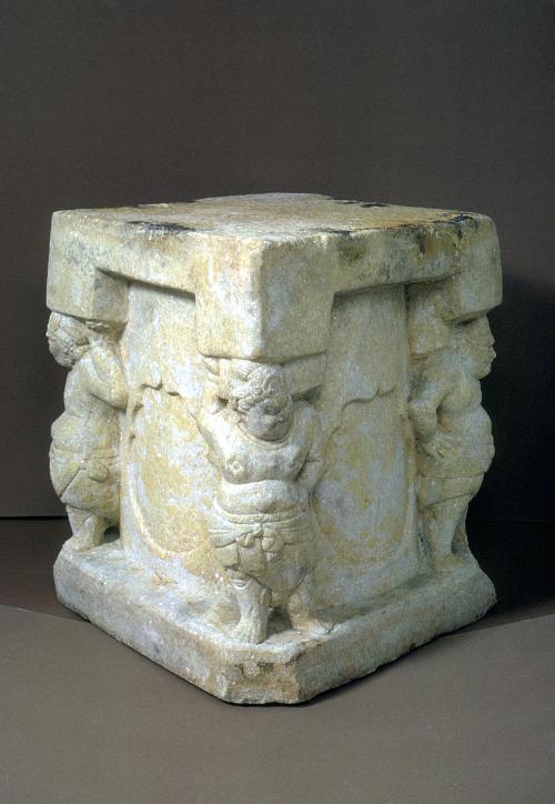 Pedestal with Atlantes