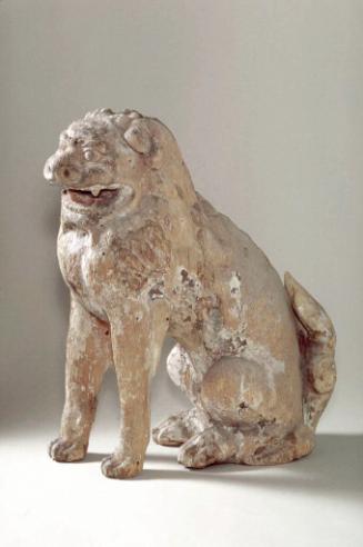 Guardian lion (shishi), one of a set of two