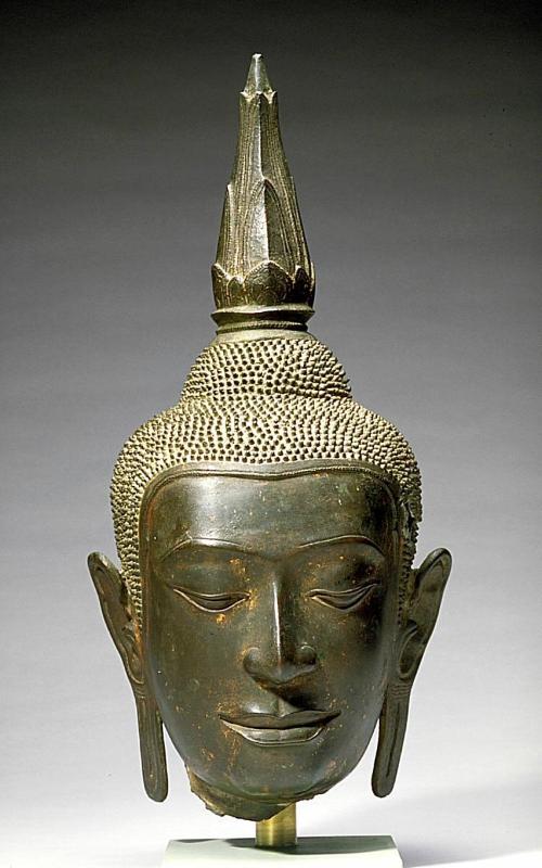 Head of a Buddha image