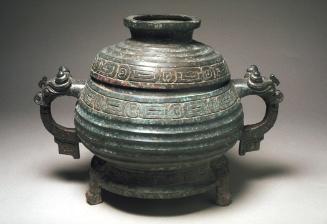 Ritual food vessel (gui) with lid