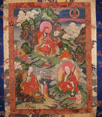 The Buddhist elders Ajita, Kalika, Vanavasin