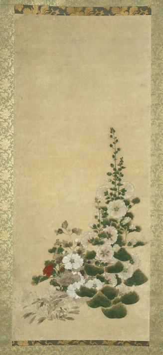 Seasonal flowers, one of a set of three