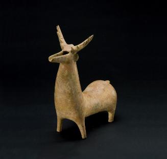 Vessel in the shape of a stag